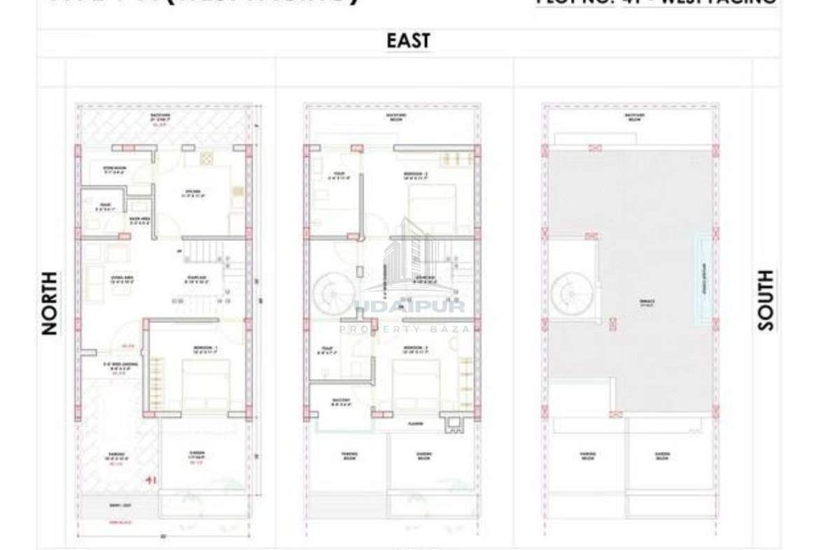 Dhyanam Villa 3BHK Floor Plan Shubhankar Group Udaipur
