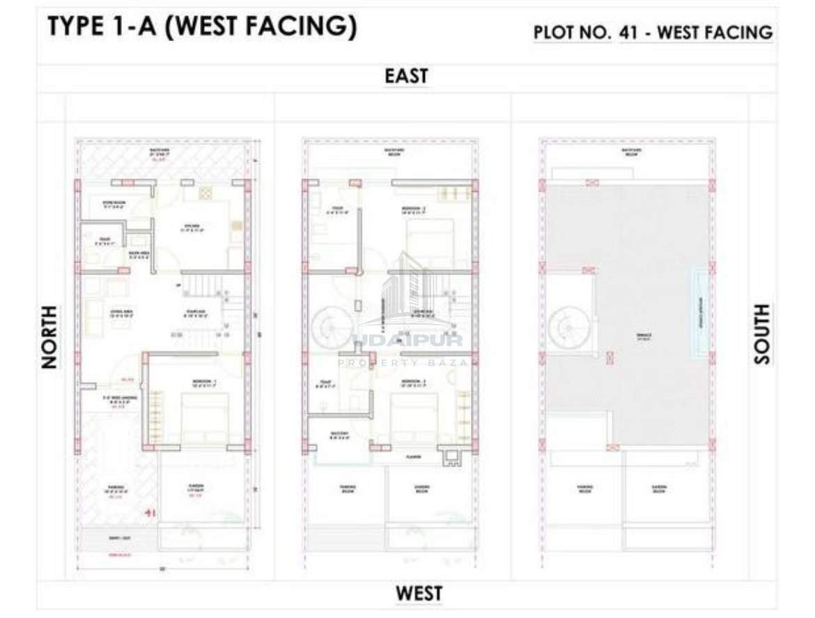 Dhyanam Villa 3BHK Floor Plan Shubhankar Group Udaipur